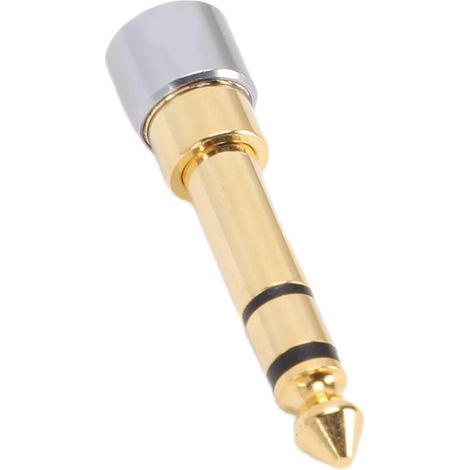 Adaptateur de Prise Casque plaqué Or, Longue Durée, équipement de Performance en Extérieur, Prise Stéréo 6.35mm à 3.5mm (1/5)