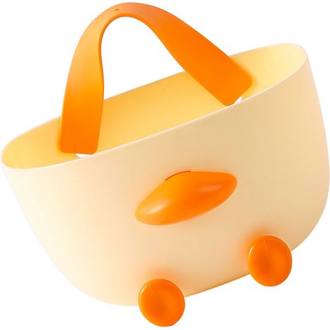 Panier à fruits suspendu en PP, joli support mural pour pommes de terre, gingembre, oignon, ail, avec adhésif arrière, pour garde-manger et cuisine (1/5)