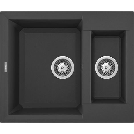 Lavello Elleci Incasso 2 vasche 60x50 Easy 150 Metaltek Ghisa LMY15070 (1/2)