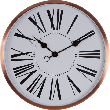 Premier Housewares Baillie Rose Gold Wall Clock