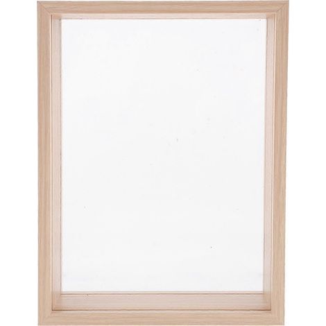 Boîte vitrine pour fleurs séchées, cadre photo artisanal-21X16X6CM (1/3)