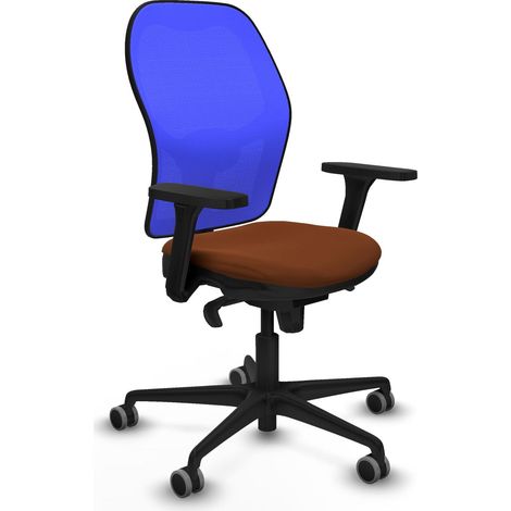Sedia da ufficio piqueras y crespo Jorquera blu pelle sintetica