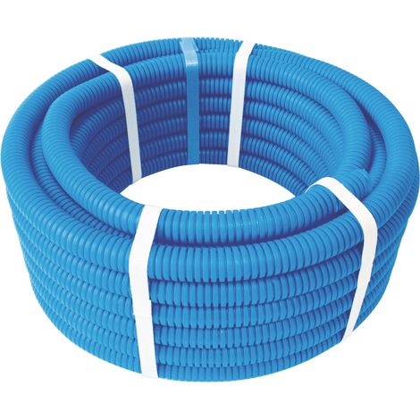 Couronne de tube PER gainé bleu Ø16 - longueur 15m