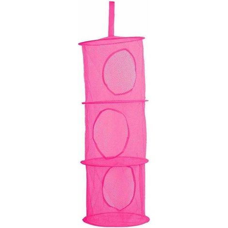 Rack de rangement en filet avec compartiments (rose rouge)-Fei Yu (1/2)