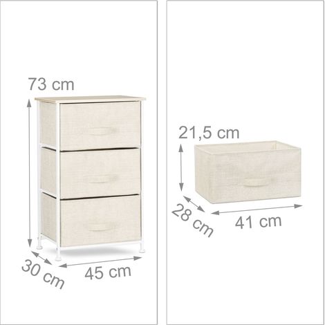 Sistema di scaffali con cassetti moderni portaoggetti da ufficio 76 x 45 x 30 cm in acciaio bianco 130006831