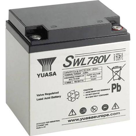 [NEUWERTIG] B-Ware Yuasa Bleiakku SWL780V 12V 28.8Ah AGM wartungsarm M5-Schraubanschluss Akku (1/2)