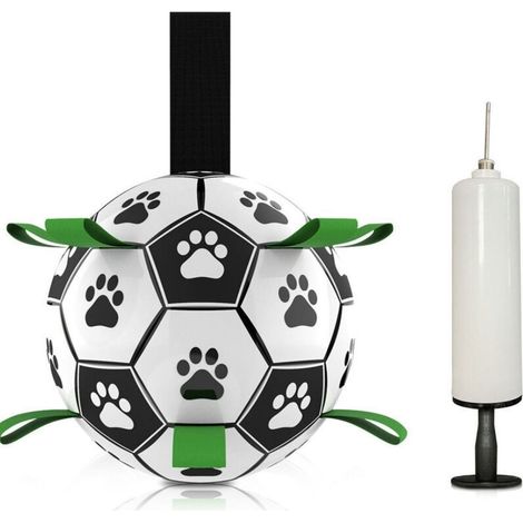 Hundeball, interaktives Spielzeug mit Griff, ideal für Tauziehen, perfektes Geburtstagsgeschenk für mittelgroße oder große Hunde (15 cm)