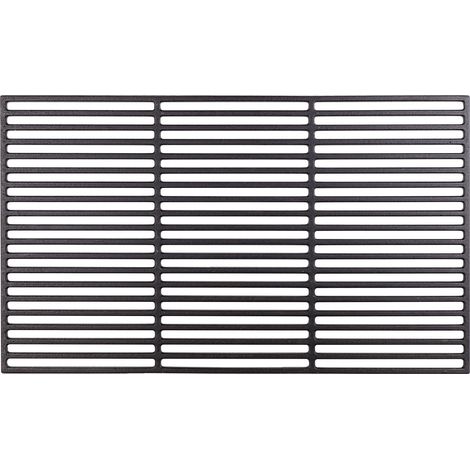 Grillrost Gusseisen eckig 67x40 cm emailliert Grillgitter Gussrost, Grillauflage (1/2)