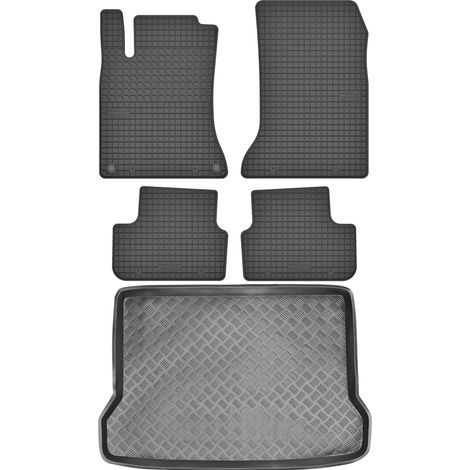 Juego de alfombrillas de goma para coche y alfombrilla para maletero para Mercedes GLA X156 Crossover (2014-2019).