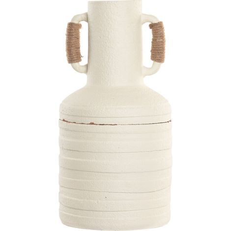 Jarron Terracota Ratan 23X23X45 Asas Blanco (1/3)