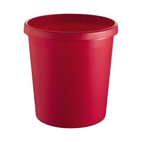 helit Papierkorb H6105825 18l rund Kunststoff rot (1/2)