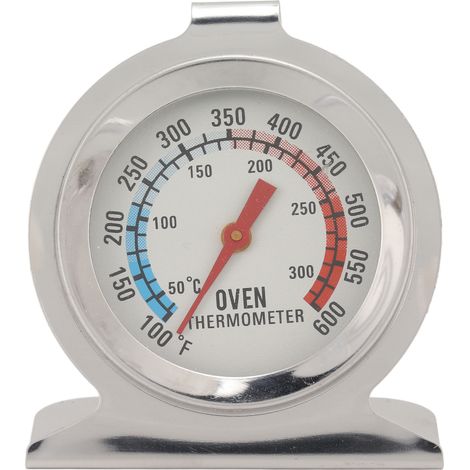 Tnfeeon Edelstahl-Ofenthermometer, Temperaturanzeige zum Kochen, großes und hochpräzises Thermometer für Holzöfen, Gasöfen und Pelletöfen