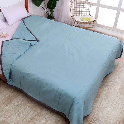 Couette Climatisation Été Coton Lavé 100 x 130 cm - Couverture Légère Respirante pour Enfant - 1 Pièce (1/5)