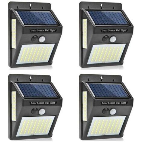 4Lampe Solaire Extérieur, Lumière Solaire Etanche éclairage Solaire ,avec Détecteur de Mouvement Lampe (1/3)