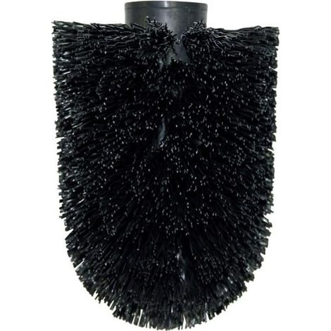 Tête de Brosse WC de Rechange 72cm Noir