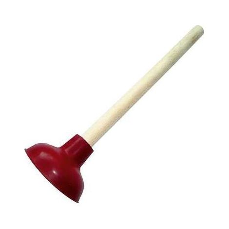 Saugglocke Holz/Gummi rot