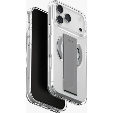 Funda UNIQ Heldro Air para iPhone 17 Pro Max con carga Magclick transparente (1/3)