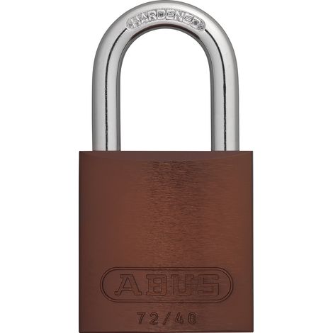 ABUS, Cadenas, aluminium, 72/40, lot de 6, marron (1/3)