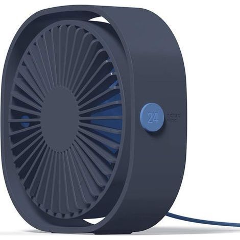 Ventilateur USB Mini Ventilateur Portable de Table Ventilateur Bureau Silencieux 3 Vitesses Réglable - Bleu- (1/5)