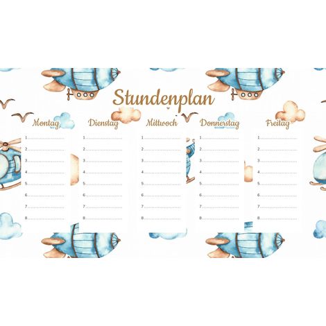 Plan de cours magnétique Sky Flights 45x26CM