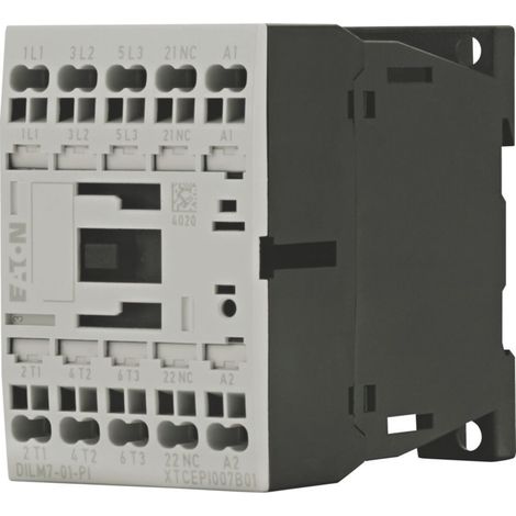 Eaton DILM7-01(230V50HZ,240V60HZ)-PI Leistungsschütz 3 Schließer 3 kW 7 A 1 St. (1/3)