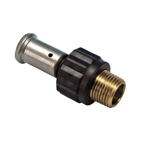17PK raccordo diritto maschio ø32x1.1/4"M PVDF a pressare 17PK3207