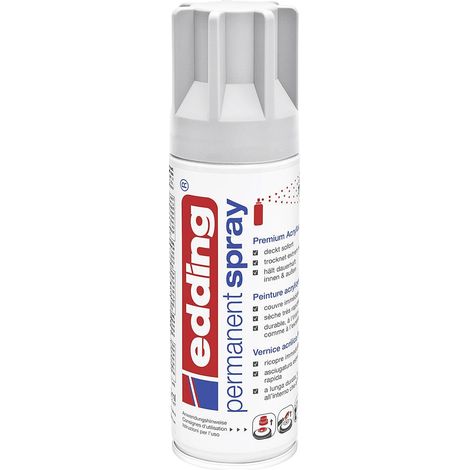 edding 5200 spray permanent - bleu clair - 200 ml - peinture acrylique pour peindre ou décorer verre, métal, bois, céramique, plastique, toile - peinture acrylique en aérosol