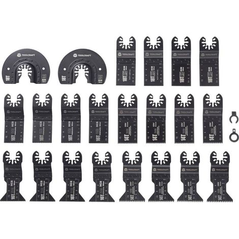 TOOLCRAFT TO-10283205 Kit di accessori per multiutensile 24 pz.