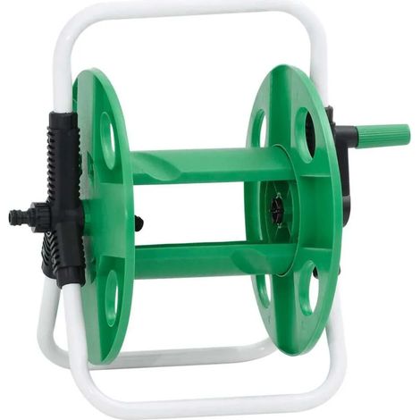 Dévidoir sur pied « Promotions de janvier » pour tuyau d'arrosage en acier de 45 m et de 1/2 pouce - Chariot à tuyau CC1446 (1/5)