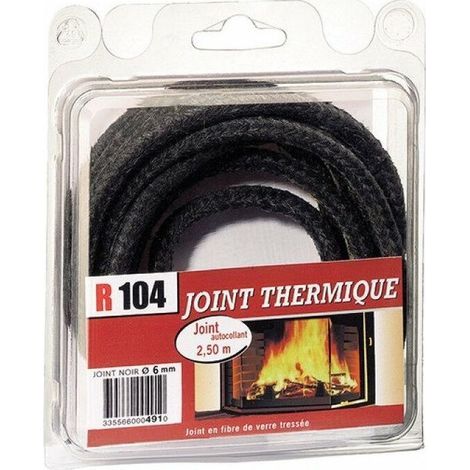 Joint Thermique Fibre De Verre Diam 6mm Pour Insert De Cheminée - (1/4)