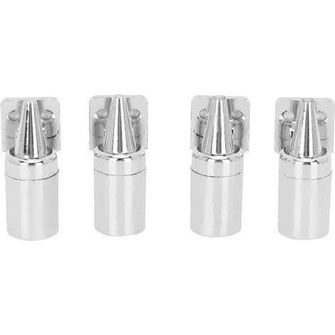4 dispositivi dissuasori per auto a ultrasuoni, staccabili e di colore argento, alimentati a energia eolica, per cervi e serpenti. (1/5)
