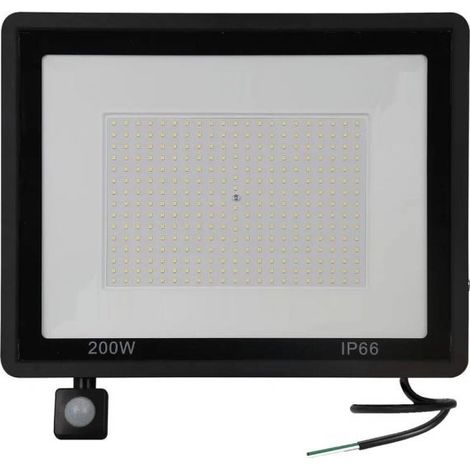 Faro a LED da esterno con sensore crepuscolare 200W luce fredda con staffa G6200
