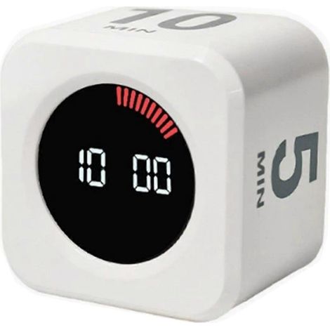 LED-Sensorwürfel-Produktivitätstimer mit Sensor – Würfelförmiger Timer für Büro, Konzentration, Zeitmanagement, Arbeit, Studium, Produktivitätsgadget (1/5)
