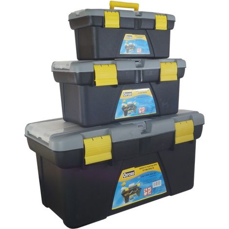 TRADE SHOP - 3 Pz X Cassetta Cassette Portautensili Porta Attrezzi E Minuterie In Plastica - (1/5)