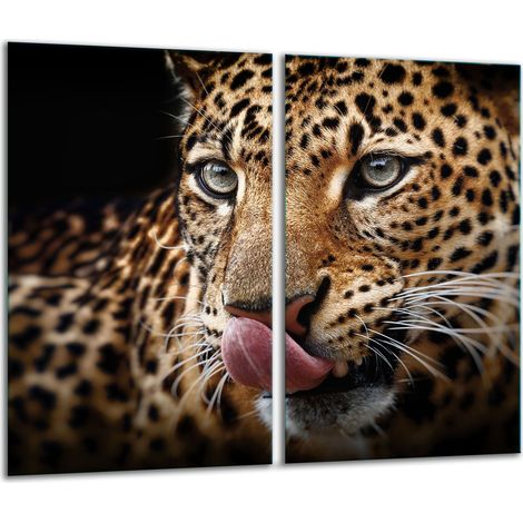 Tagliere in vetro 2x 30x52 tigre (1/5)