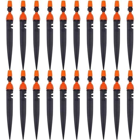 (Jaune)Goutteur d'irrigation ZVD - Lot de 20 buse réglable pour jardin - Jaune - Rotation 360° - Économie d'eau (1/4)