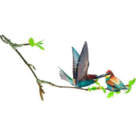 Stickers Muraux - Oiseaux sur une branche (1/2)