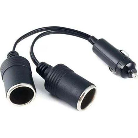Doppia presa accendisigari per auto, presa accendisigari da 12 Volt, caricabatterie per auto, spina maschio a 2 vie, cavo di prolunga per spina accendisigari