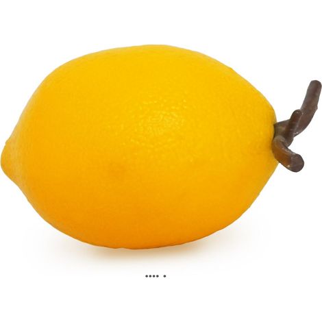 Citron jaune artificiel L 8 cm D 5,50 cm (1/2)