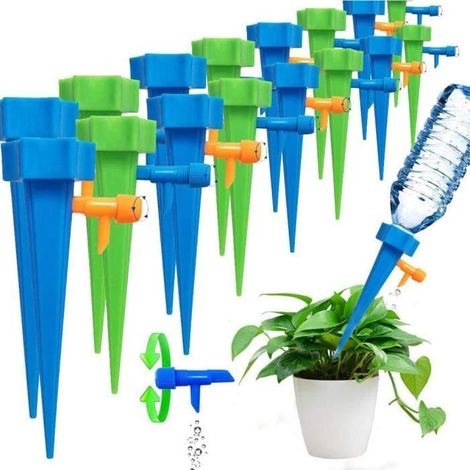 Set mit 20 automatischen Bewässerungsspitzen für Pflanzen – Tropfbewässerungssystem für Garten, Haus, Innen- und Außenbereich