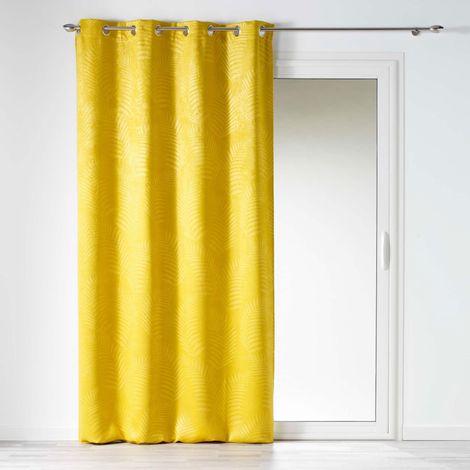Verdunkelungsvorhang TROPICAL, 140 x 240 cm, schwarz
