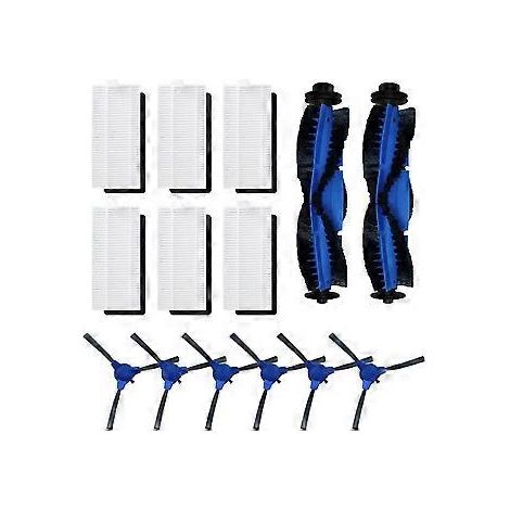 Ersatzteile für Hauptwalze, Seitenbürste und HEPA-Filterrad für RoboVac 11S, 15C, 30C und 35C Staubsauger (1/5)