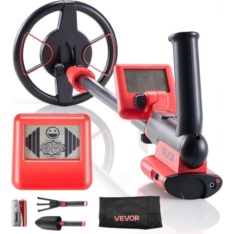 Détecteur de Métaux 152,4 mm Détecteur de Métaux Professionnel Poignée Télescopique 58-86 cm pour Recherche Trésors Détection Or, Haute Précision, Bobine de Recherche Étanche IP68 avec Écran LCD (1/5)