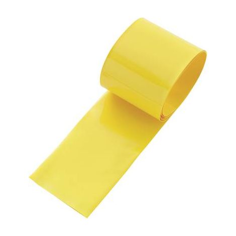 GAINE THERMORÉTRACTABLE POUR BATTERIES SANS COLLE 2:1 CONRAD COMPONENTS 93014C85B JAUNE Ø AVANT RETREINT: 38 MM 1 L'ENS (1/2)