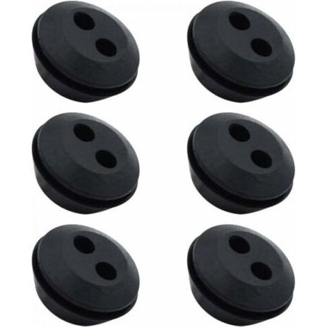 Pair Joint d'étanchéité en caoutchouc pour bouchon de réservoir de carburant, 2 trous, 10 pièces (1/3)