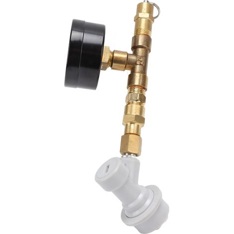 Soupape de décharge de pression réglable pour fût de bière, manomètre pour fût de cola, régulateur de pression pour fût de bière 0-15 PSI (1/5)