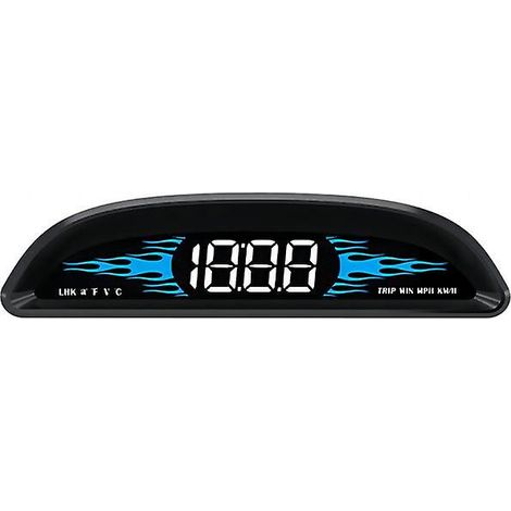 Affichage tête haute OBD2 HUD, compteur de vitesse, compteur kilométrique, projecteur tête haute, alarme de conduite en état de fatigue, affichage de la température de l'eau (1/5)