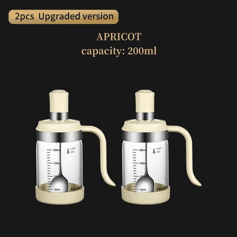 (2 pots à épices de 200 ml, beige, avec poignées), boîte de rangement, avec cuillères (1/3)