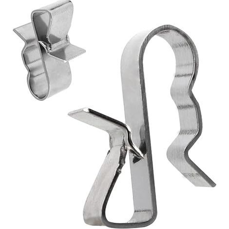 Clips de Câble,Serre-Câbles en acier Inoxydable,Sterilisateur bocaux conserves, Fixation de câble support de câble,Fixation panneau solaire (1/5)