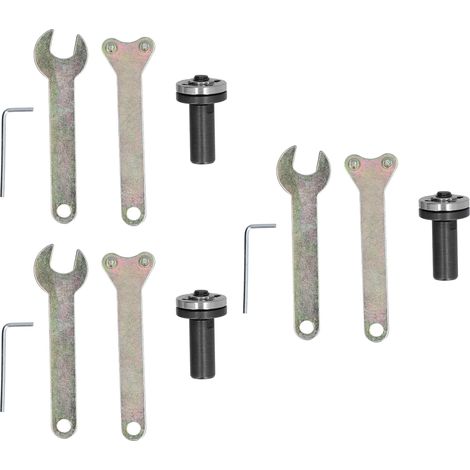 3 jeux de manchons d'accouplement d'arbre moteur, adaptateurs de broche M10 et jeux de bielles pour meuleuse d'angle (1/5)
